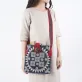 túi thổ cẩm vuông đeo chéo, nghệ thuật batik tct33, túi vuông cổ điển, hoa văn vẽ tay, độ bền cao, đứng dáng khi đeo