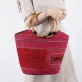 túi thổ cẩm quai rễ trúc tròn tct117, túi thủ công độc đáo, đậm nét truyền thống, phong cách nữ tính, quà tặng cho các quý cô