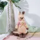 crochet stuffed standing kangaroo mommy and baby, medium size, woolen kangaroo plush, mother and baby kangaroo stuffed animals