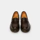 genuine leather moca loafers, genuine leather moca loafer, flat sole moca loafer, office leather shoes, embossed leather shoes