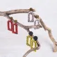 cow printed, window shaped clay earrings, unique and eye-catching design, personalized fashion accessory, facial highlight