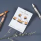 sahara clay earrings, elegant beauty, elegant color, wave pattern, small round earring shape, highlights facial features