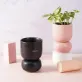 hũ gốm thủ công kèm khay donut, sản phẩm đa chức năng, thiết kế độc đáo, trang trí nhà cửa, sản phẩm chất lượng cao