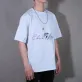 touch' hand-embroidery t-shirt, hand-embroidered floral t-shirt, 100% cotton t-shirt, stretchy t-shirt, short-sleeved cold t-shirt