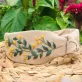 hand embroidered linen headband, featuring a gentle and rustic beauty, floral patterns, a gift for feminine ladies