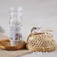 premium bamboo salt with salt grinder, sa huynh salt, natural sea salt, no chemical additives, bamboo tube salt for cooking