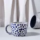 blue dot ceramic cup, made of bat trang ceramic, high aesthetic value, skilled artisans, product of vietnamese ceramic industry
