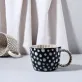 white dot ceramic cup, unique pattern, classic style, easy to clean and maintain, high-quality ceramic product