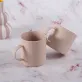 pink ceramic cup, feminine color, minimalist solid color design, heat resistant, home decoration, safe to use, made in vietnam