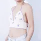 bra len móc lilac, bra móc len hoa nhí, bikini len đan tay, bra cổ yếm, áo bra đi biển, áo len móc handmade