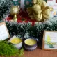 hộp quà tặng nến thơm giáng sinh, saola & làng hạ, chus