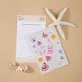 summer lover sticker sheet, lovely stickers, summer style, rich images, decoration for laptop, refrigerator, great gift