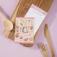 sticker tiệm bánh mì, thiết kế đáng yêu và xinh xắn, chống thấm nước, tông màu vàng nâu, phong cách vintage, món quà cho bạn bè