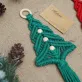 cây thông macrame giáng sinh, phụ kiện trang trí nhỏ xinh, chủ đề noel, đồ trang trí thủ công cho không gian sống