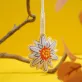 charm trang trí túi hình hoa edelweiss, phụ kiện trang trí túi xách, điểm nhấn duyên dáng, hoạ tiết ý nghĩa