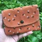 handmade linen fabric wallet, charming floral pattern, gentle and feminine style, a gift for lover and friends