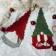 mành treo mini ông già noel, nút thắt cầu kì, hình ảnh ông già noel đáng yêu, món đồ trang trí xinh xắn