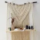 kệ treo tường macrame, chất liệu dây thừng cotton, tạo điểm nhấn cho không gian, trang trí nội thất, thiết kế mộc mạc