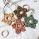 macrame keychain, variety of colors, cute design, adorable decorative accessory, durable material, handmade keychain