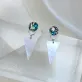 yatch earrings, sea lover collection, inverted triangle shape, adds elegance to the face, impressive jewelry, captivating every gaze