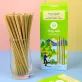 grey sedge grass straws (box 50 straws), nano silver antibacterial treatment, natural ingredients, resistant to deformation