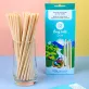 coconut straws (box 50 straws), no preservatives, resistant to softening in water, minimizes plastic waste, eco-friendly lifestyle
