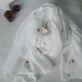 khăn lụa linen thêu hoa, khăn lụa choàng cổ, khăn phối đầm ôm body, khăn choàng đi biển, khăn lụa thêu hoa nhí