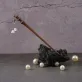 lily of the valley 4 drop wooden hair stick, exquisite attention to detail, versatile for various hairstyles, sophisticated style