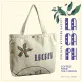 túi tote canvas họa tiết bông hoa cà phê, chất vải canvas bền bỉ, phụ kiện hàng ngày, phong cách mộc mạc nhưng cá tính
, minimal, tối giản, phong cách, soft&another home, chus