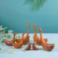 tượng gỗ thiên nga, gia công từ gỗ tái chế, kích thước đa dạng, biểu tượng cho sự chung thủy, cuộc sống hôn nhân hạnh phúc viên mãn