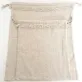 light gray “thuần” linen bread bag, soft linen material, effective for preserving dry food, handcrafted product