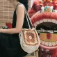 túi granny retro đáng yêu, túi tote đan thủ công, kích thước rộng rãi thoải mái đựng đồ, túi tote phong cách retro, thủ công, nhà mị, chus