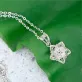 lotus silver necklace, exquisite and graceful design, versatile with various outfits, adds a touch of elegance, luxurious gift