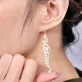 “vietnam” silver earrings, intricately handcrafted, unique design, slim and elegant shape, modern style