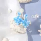 fan shape marble clay earrings, vibrant colors, unique feather-like design, inspired by the ocean, beach accessory
