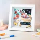 khung ảnh 3d làm theo yêu cầu, 100% gỗ thông, hình ảnh thiết kế theo yêu cầu, được duyệt hàng trước khi gửi, sản phẩm handmade