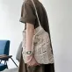 “mi goi” crochet bag, simple design, youthful style, handcrafted yarn bag, durable len cotton material, neutral colors