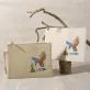 túi letter thêu chim bói cá, thiết kế tinh tế và đơn giản, họa tiết chim bói cá đẹp mắt, nhỏ gọn và tiện lợi, món quà tuyệt vời
