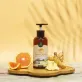 orange ginger castile liquid soap, liquid soap, castile soap, antibacterial soap, cleanse skin, natural essential oils