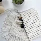 macrame envelope bag, handcrafted handbag, soft macrame material, pure white color, high durability, modern design