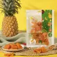 dried pineapple with chilli and salt, sweet and sour dried fruit, vitamin-rich snack, soft dried pineapple, snack with friends