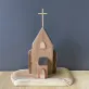 driftwood church miniature, nt-0023, rustic handcrafted item, durable and beautiful wood material, meticulous and detailed, handmade product