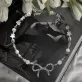 dây chuyền silver bow, mặt dây chuyền hình nơ đáng yêu, phụ kiện xinh xắn, phong cách ngọt ngào và đáng yêu, quà tặng cho cô nàng điệu đà