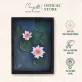 Tranh Hoa Giấy Handmade Trang Trí - Khẽ Chạm MAYPAPERFLOWER Khung Gỗ Size 30 x 40cm