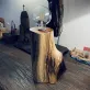 đèn trang trí bằng gỗ, đèn gỗ lũa vintage, mã la-1017 - p decor, gỗ lũa tự nhiên nguyên khối, tạo hình ngọn đuốc, đường vân gỗ tự nhiên