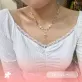 vòng cổ hạt form dài 02, bst du xuân, phối charm xinh xắn, tông màu tươi tắn và trong trẻo tựa hoa cỏ mùa xuân, phong cách trẻ trung