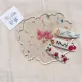 kẹp tóc linen thêu tay, màu lạnh, phong cách nhẹ nhàng và thanh thoát, họa tiết xinh xắn, kẹp tóc vải đáng yêu