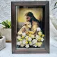 Handmade Catholic Paper Flower Painting, Size A5, Honoring Sacred Beauty, Catholic Floral Art, Paper Flower Art, Church Decoration, Thoughtful Gifts