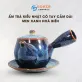 Japanese Style Ocean Blue Fire Glaze Ceramic Teapot, 600ml, Long Handle, Bat Trang Ceramic, Refreshing Tea Moments, Porcelain Teapot, Unique Gifts