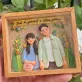 Custom Clay Art, Large, Personalized Portrait And Message, 2-4 People, Custom Clay Figurine, Adorable Style, Personalized Gifts, Wedding Gifts